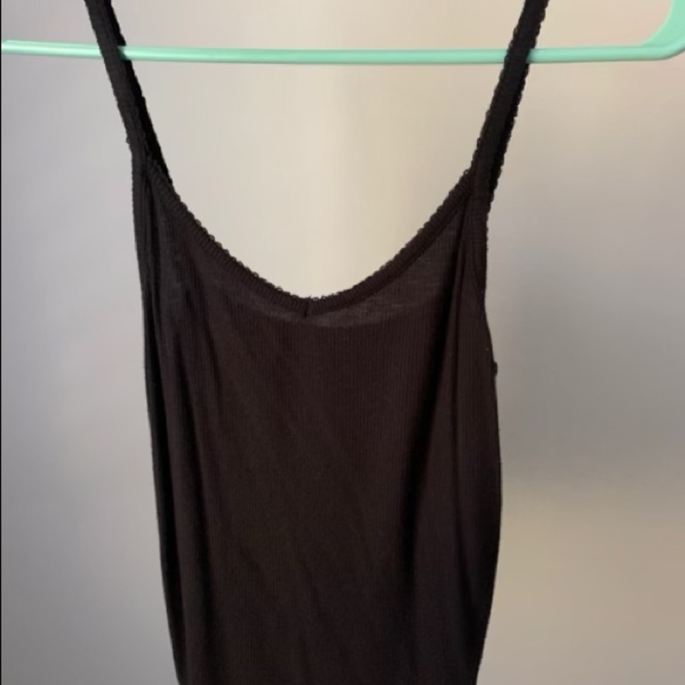 Black tank top